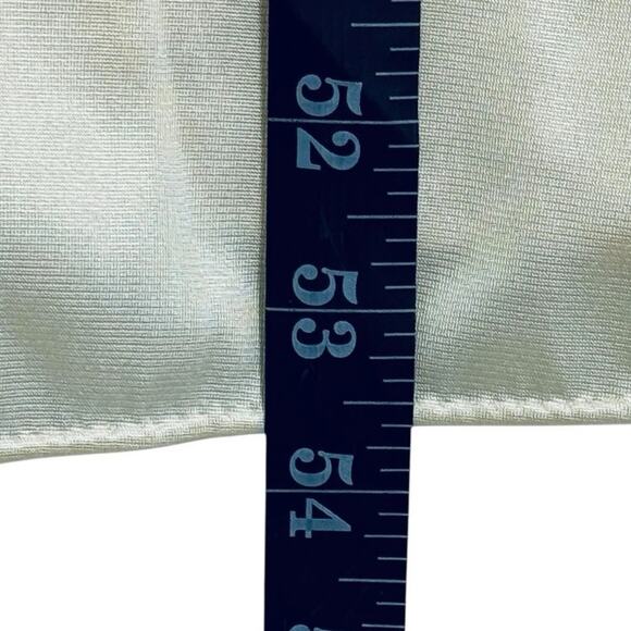 Vtg Ivory Nylon Lace Maxi Slip Dress Gown Sz M Nightgown Glam Bridal Romantic - Picture 4 of 12